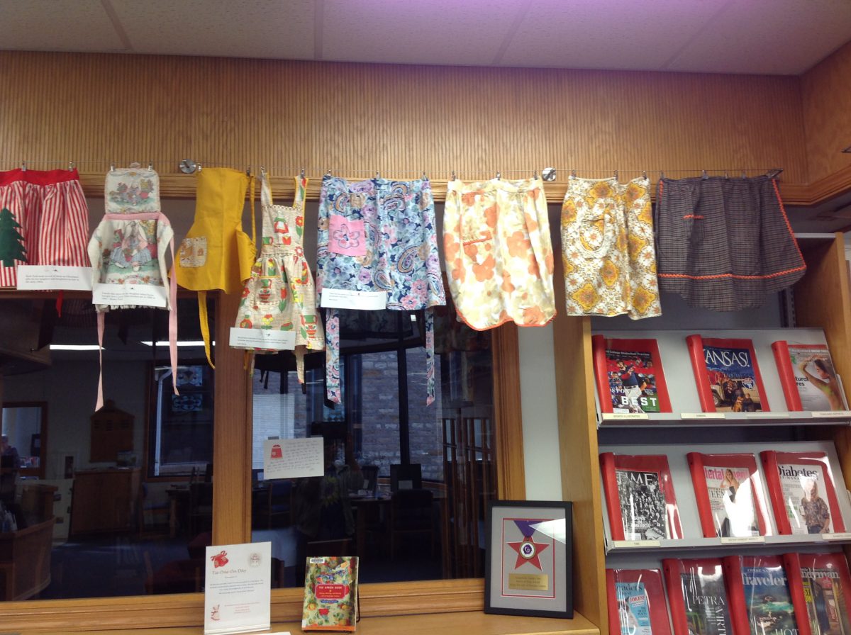 Apron Display at Library Proves to be Popular